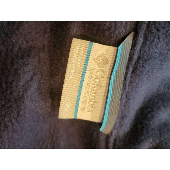 NWT Columbia Steens Mountain Half Zip Men's 2X Navy Blue Fleece Cozy - Picture 4 of 6